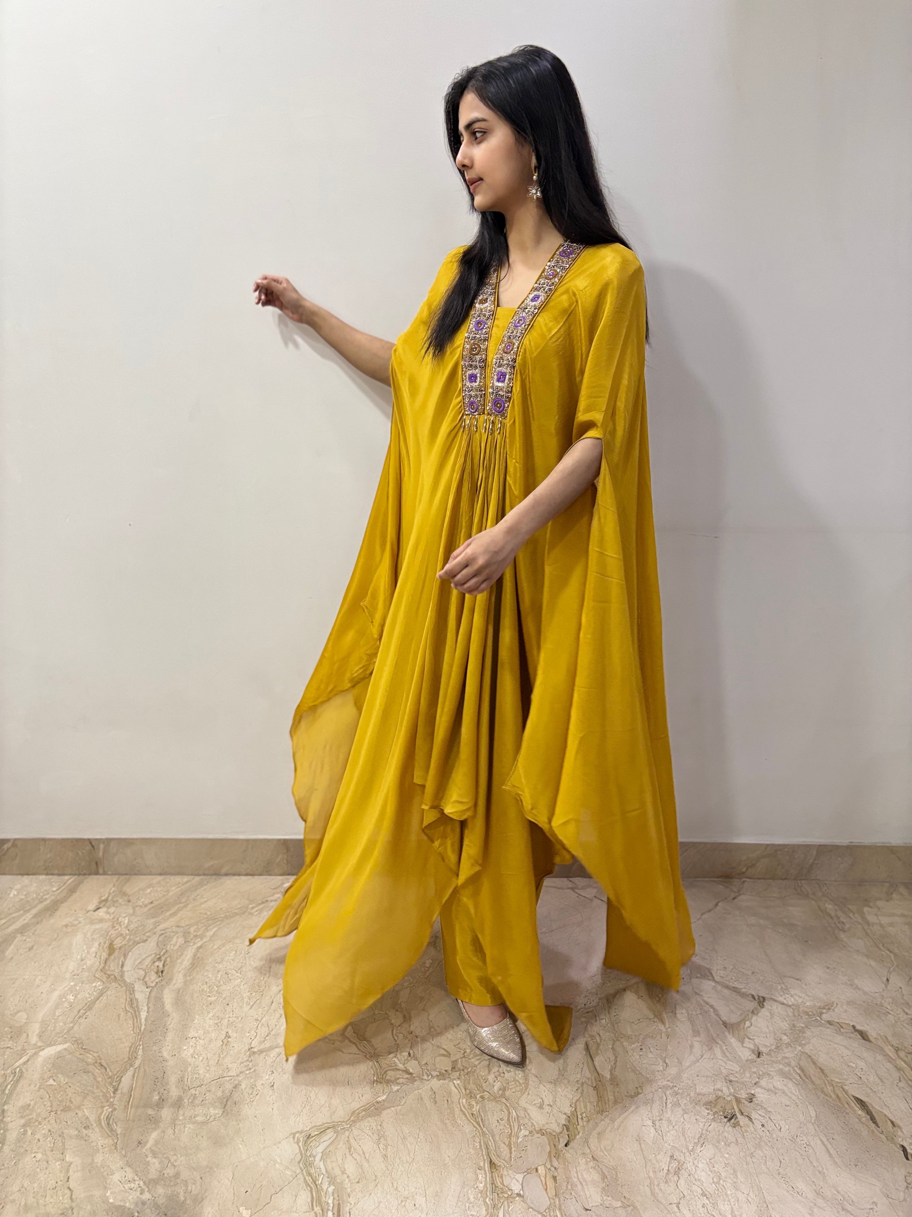 Royal amber kaftan set