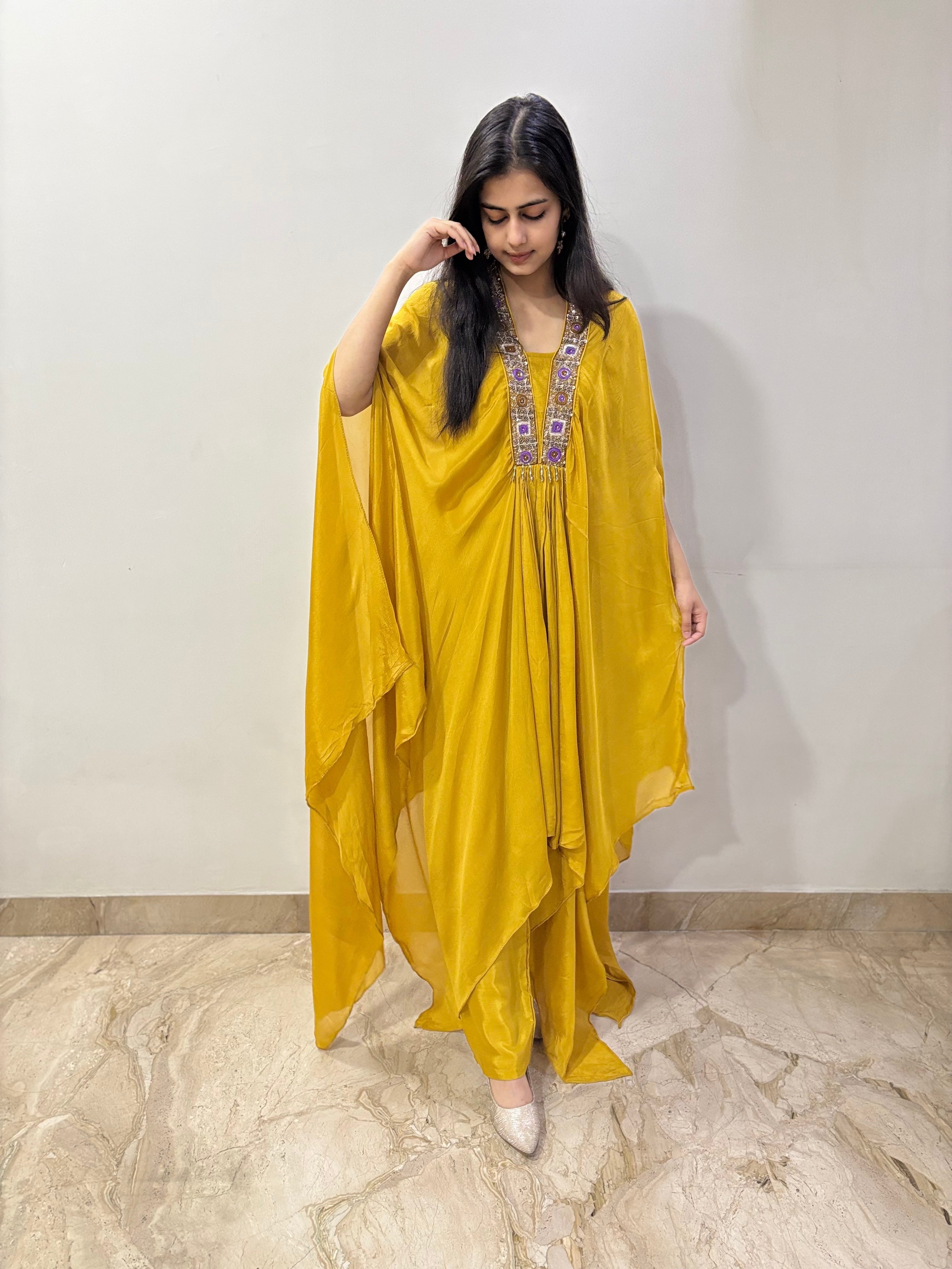 Royal amber kaftan set
