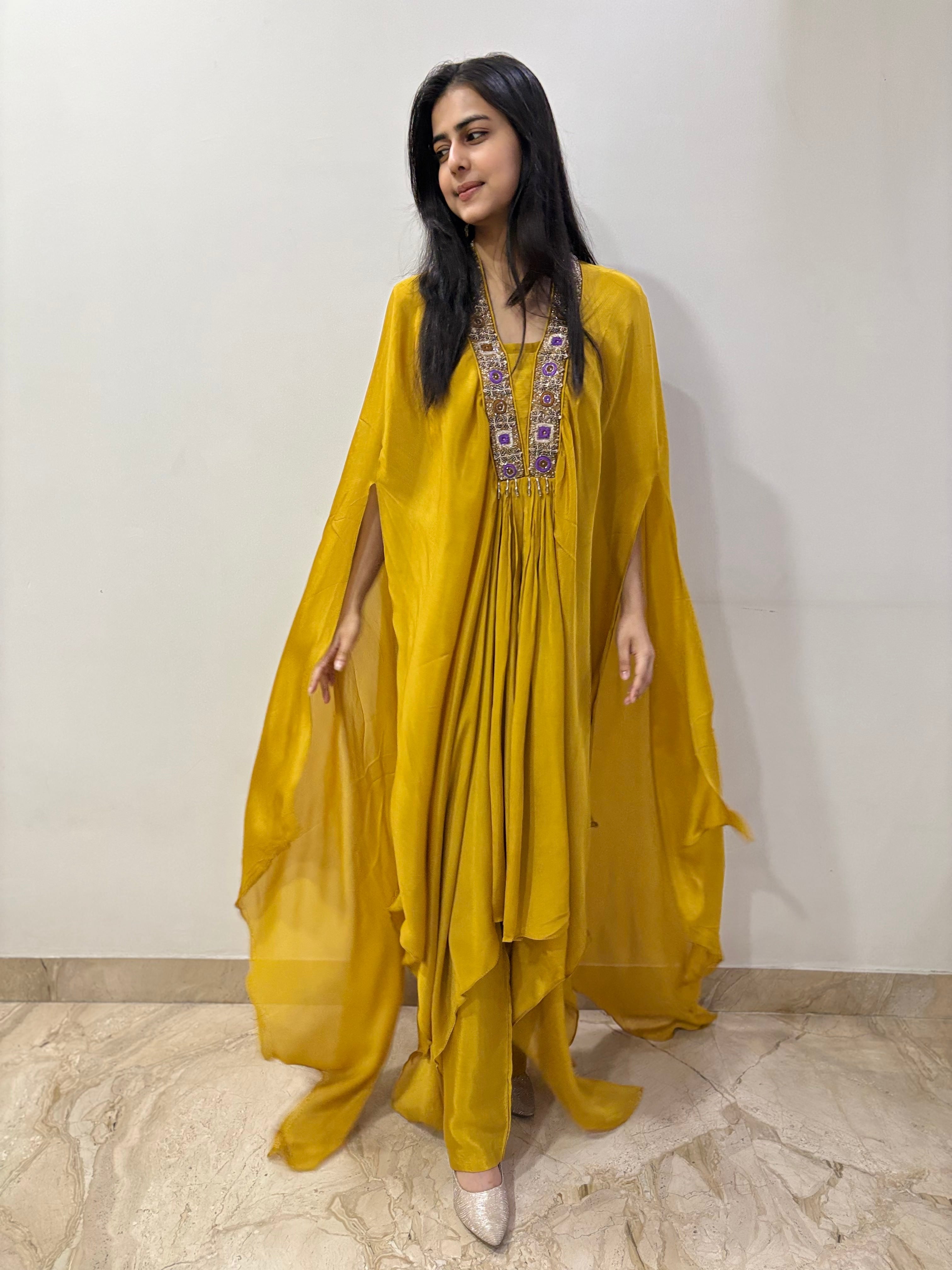 Royal amber kaftan set