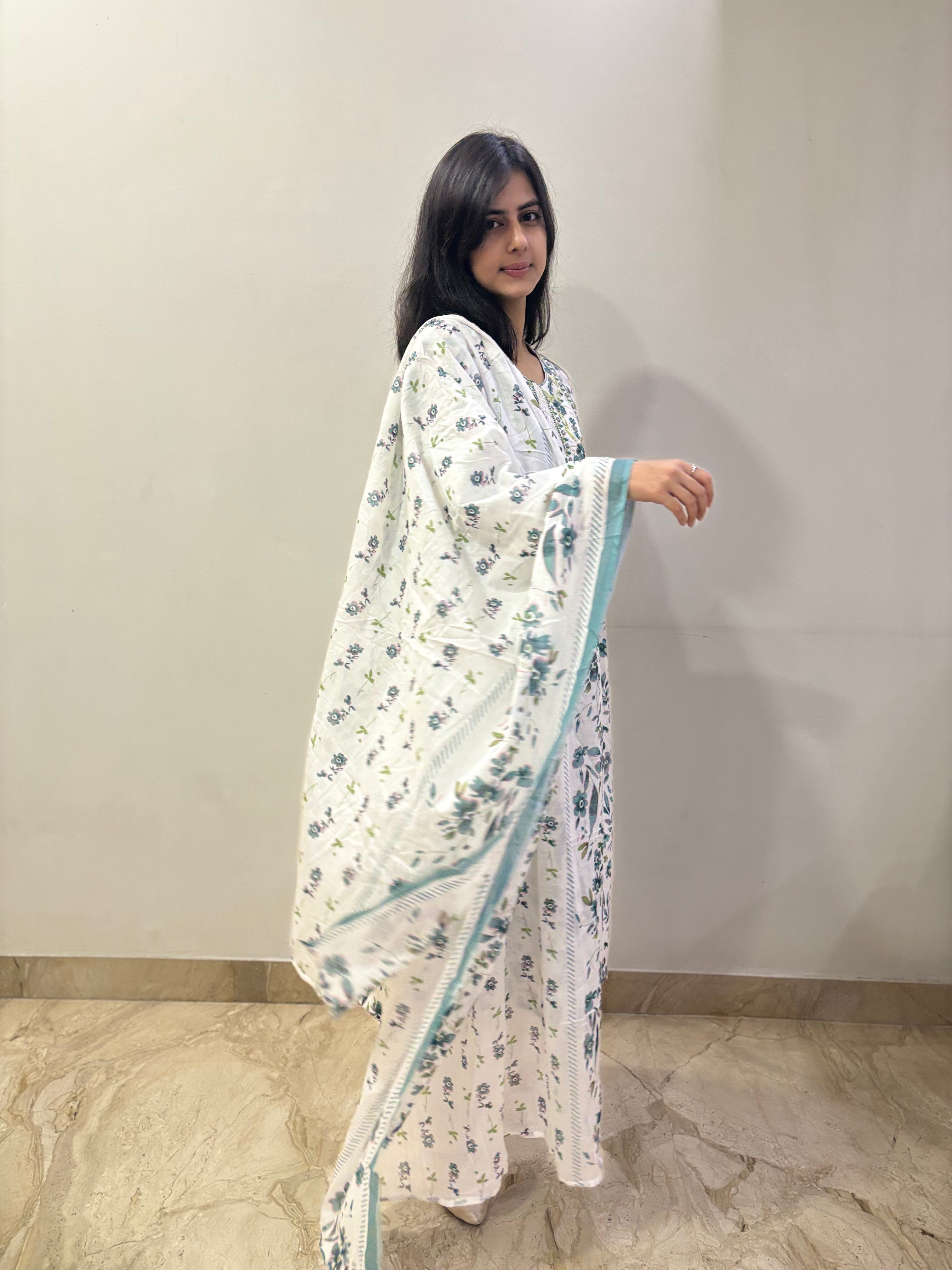 Floral mist 3 pc suit