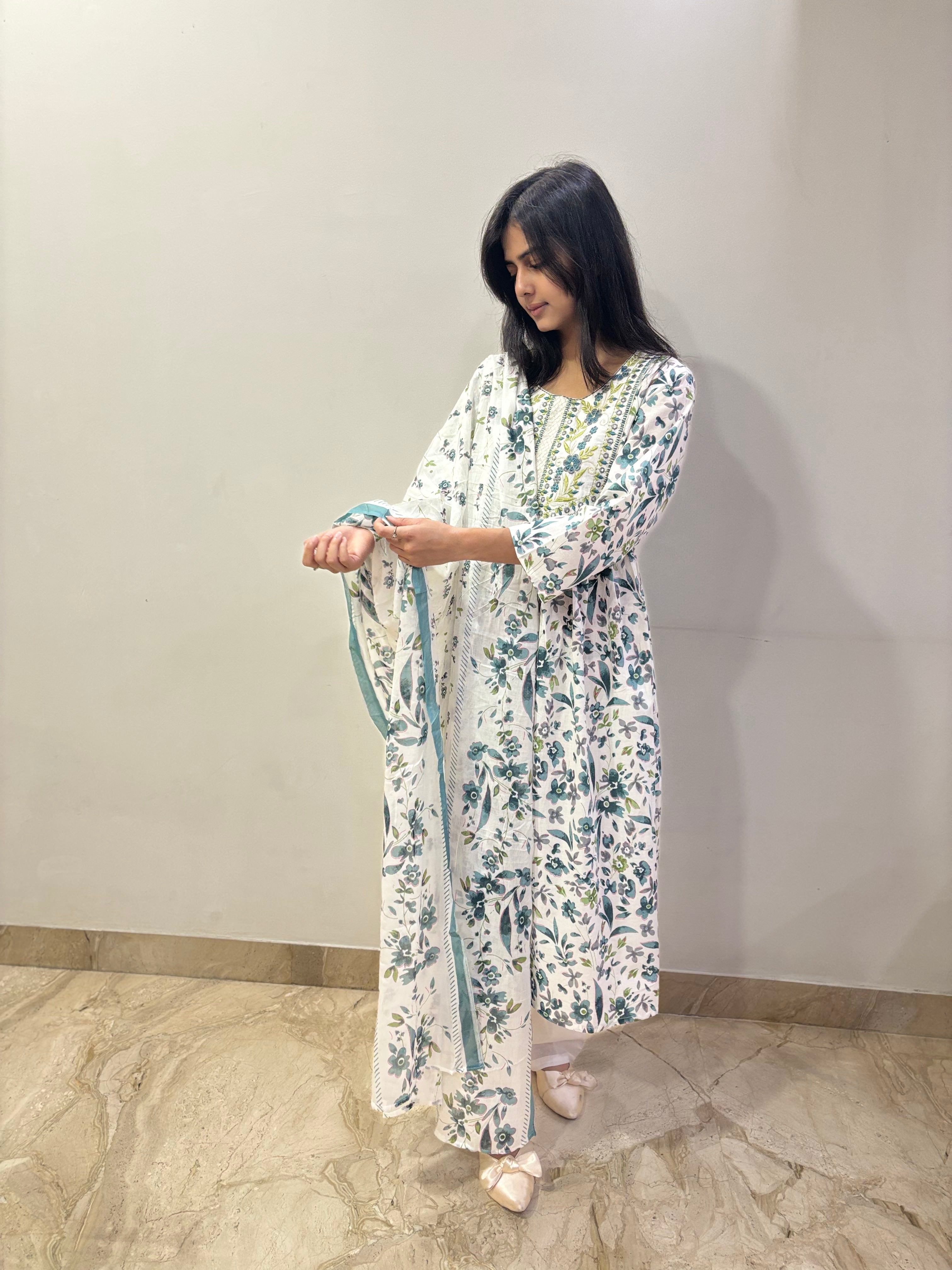 Floral mist 3 pc suit