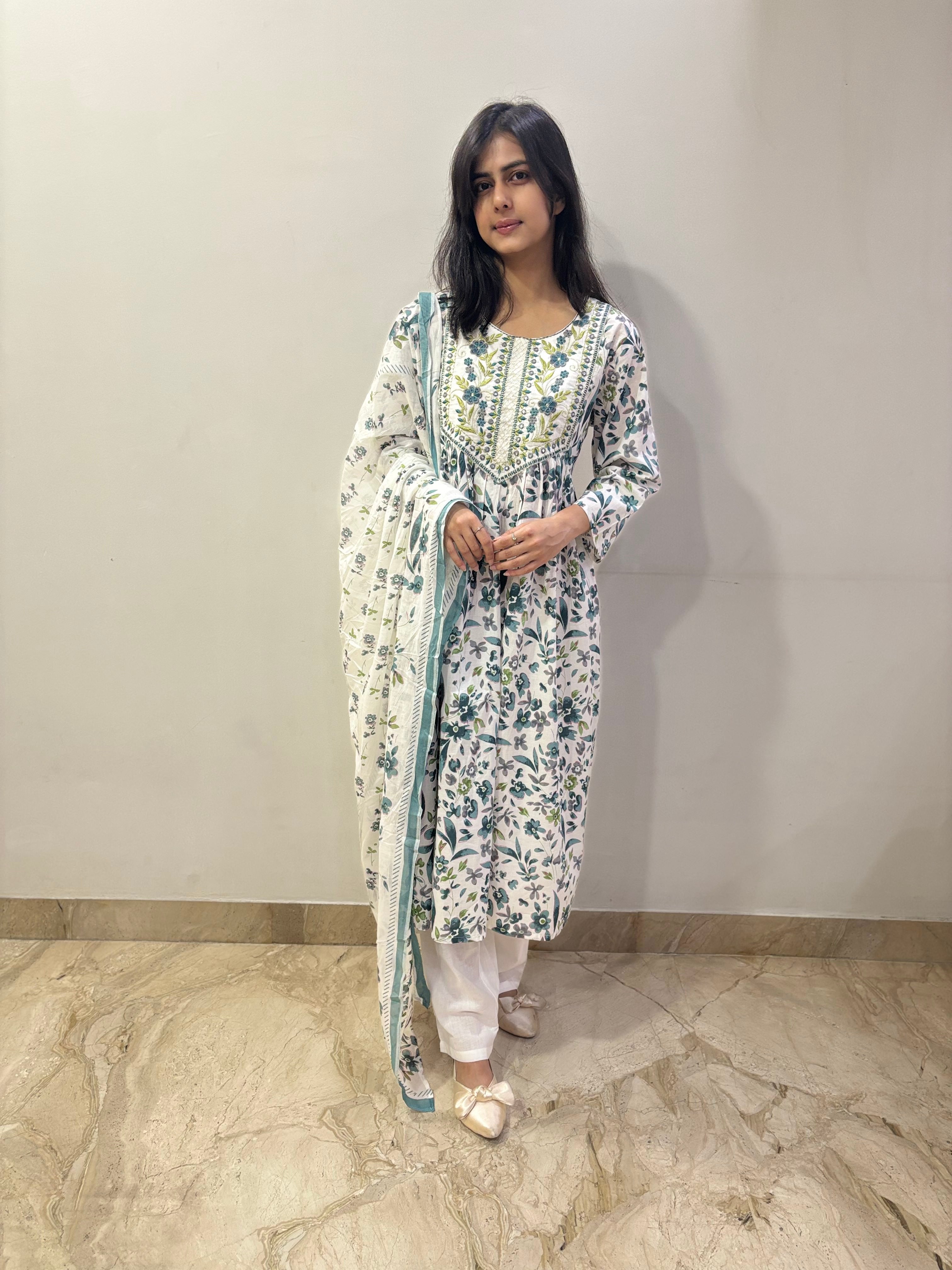 Floral mist 3 pc suit